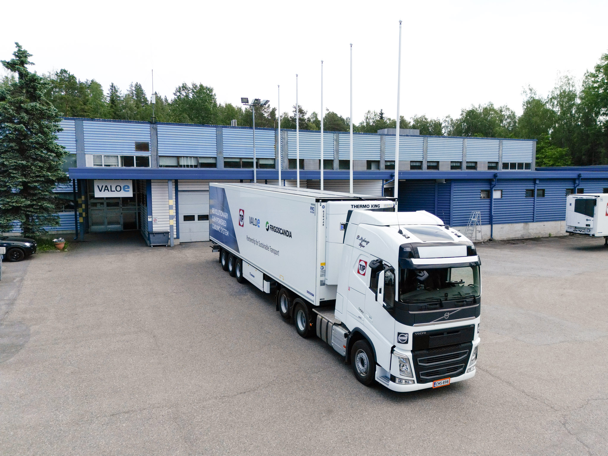 Solar panel e-reefer