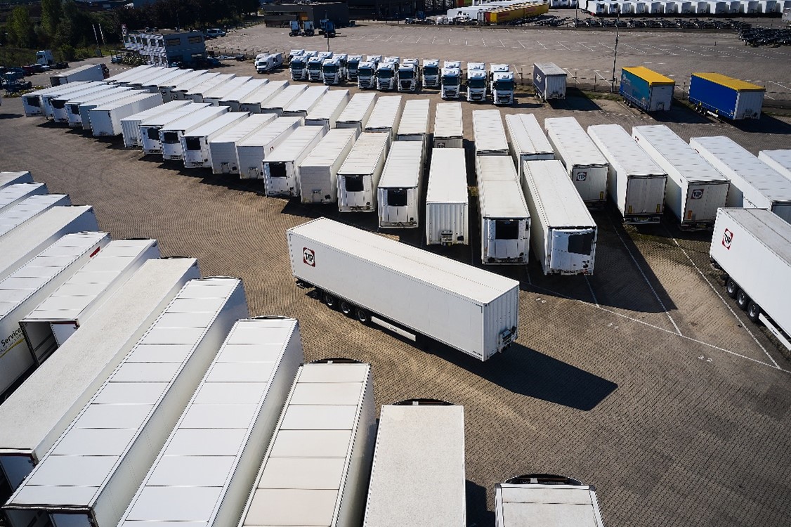 reefer fleet drone view